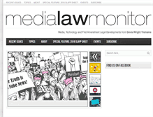 Tablet Screenshot of medialawmonitor.com